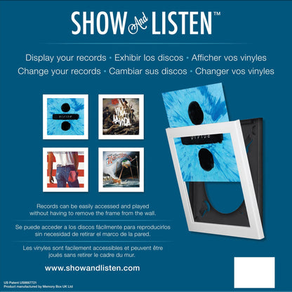 SHOW AND LISTEN LP FRAME - WHITE [Accessories]