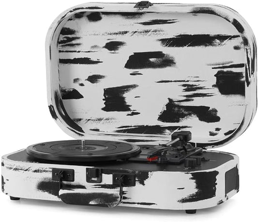 Crosley Discovery Black & White Portable Portable Turntable [Tech & Turntables]
