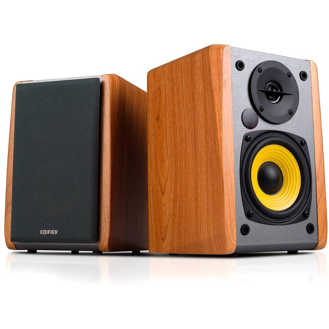 Edifier R1010BT - 4" Powered Bluetooth Wireless Multimedia Studio Monitor Speakers (Pair) 24 Watts RMS - Wood [Tech & Turntables]