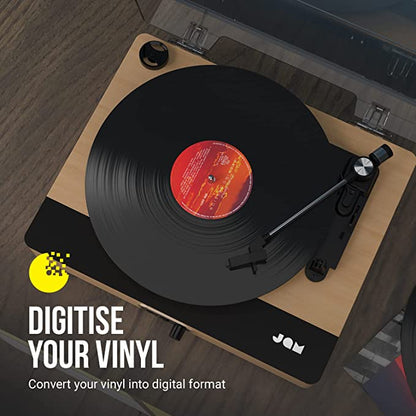 JAM The Sound Stream + Turntable - Bamboo [Tech & Turntables]