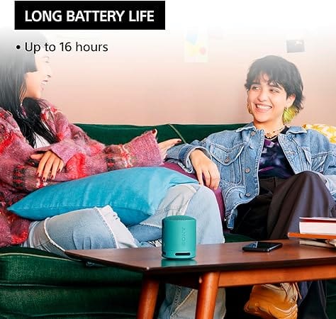 Sony Light Blue Waterproof Wireless Bluetooth Speaker with EXTRA BASS [Tech & Turntables]