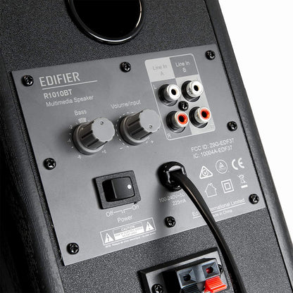 Edifier R1010BT - 4" Bluetooth Wireless Creative Reference Multimedia Monitors - Studio Monitor Speaker (Pair) 24 Watts RMS - Black [Tech & Turntables]